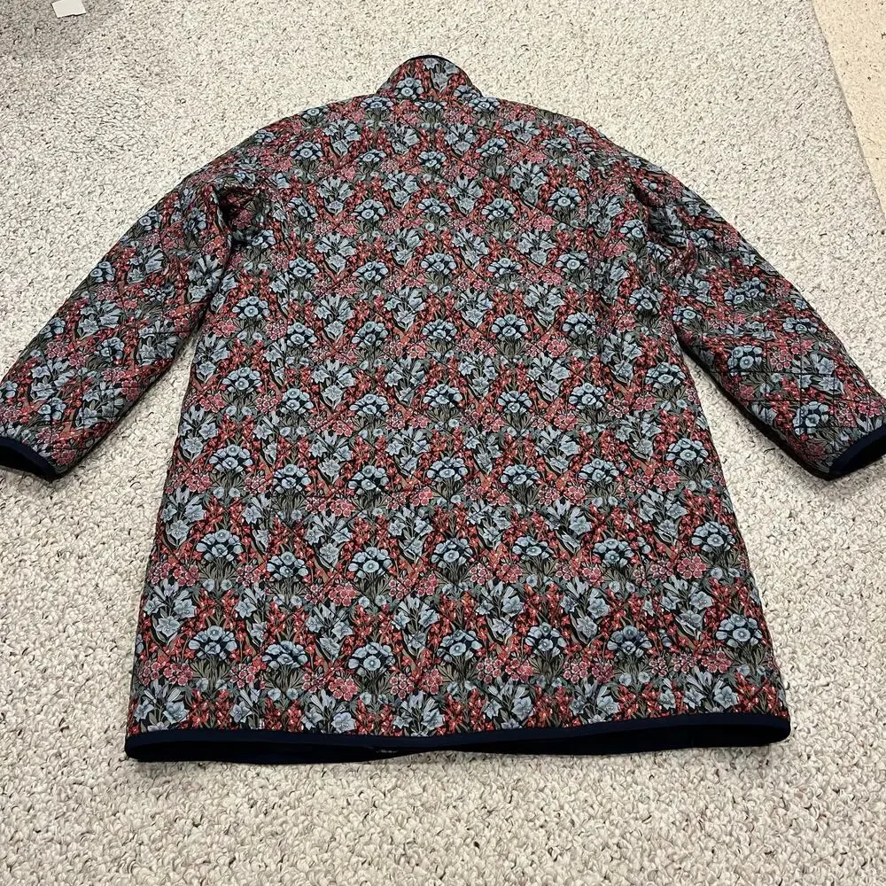 J Crew Quilted Puffer Jacket Liberty Floral Primaloft XL Preppy Feminine Cottage